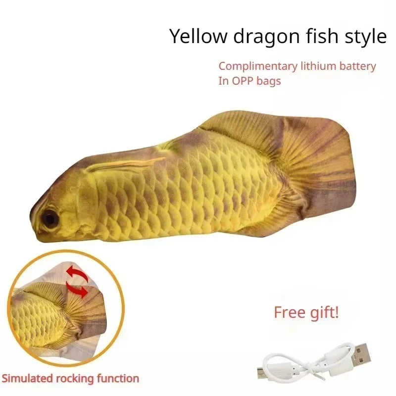 Cats Toy Fish USB Charger Toys for Cats Interactive Electronics Realistic Pet Cats Chew Cats & Dogs Products Home Accessories