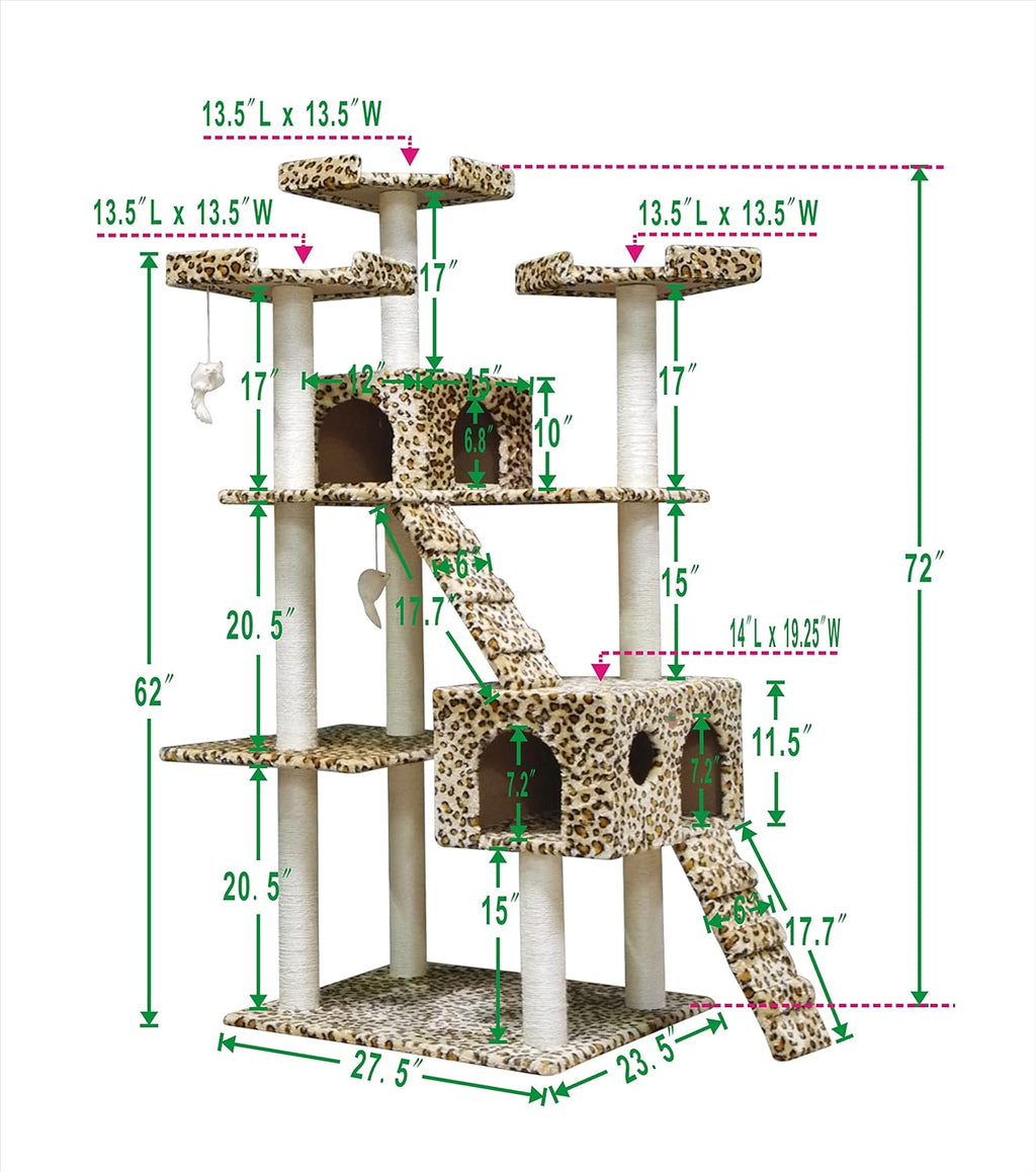 Cat Tree Leopard Print