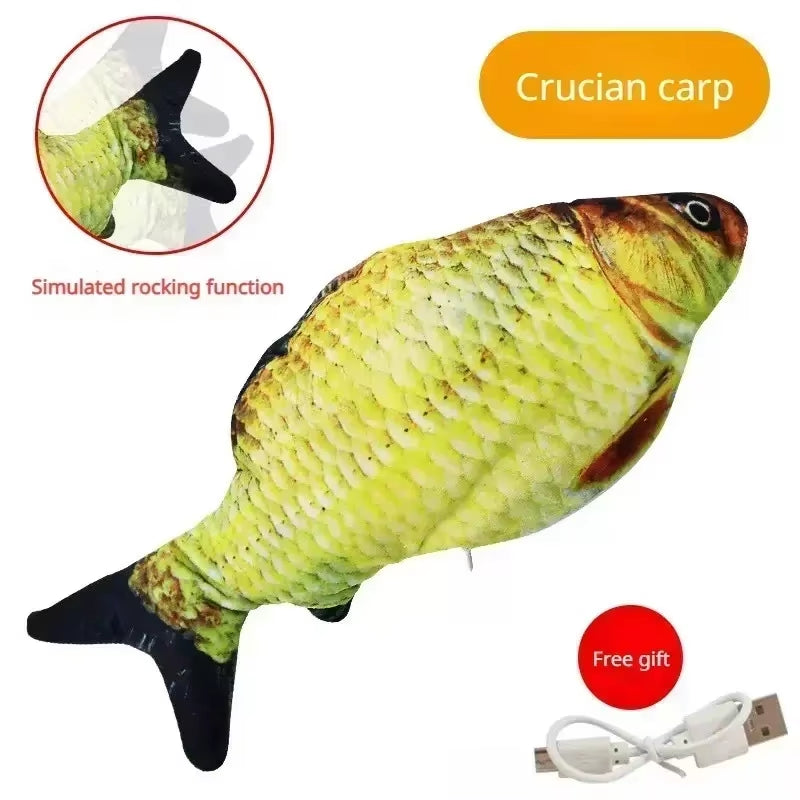 Cats Toy Fish USB Charger Toys for Cats Interactive Electronics Realistic Pet Cats Chew Cats & Dogs Products Home Accessories