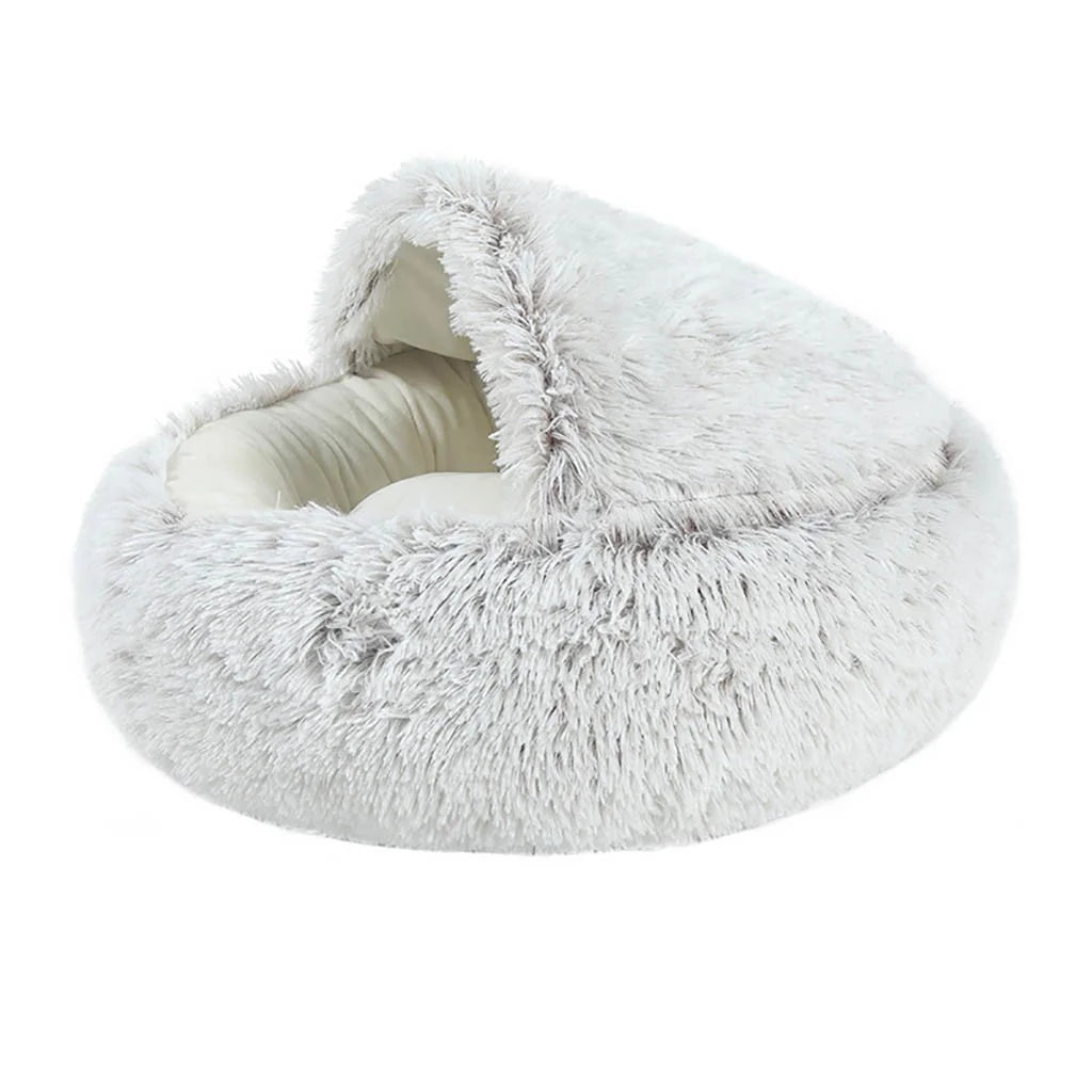 Cat Beds for Indoor/Outdoor Cats Clearance,Dog round Winter Warm Sleeping Bag Plush Soft Pet Bed Calming Bed