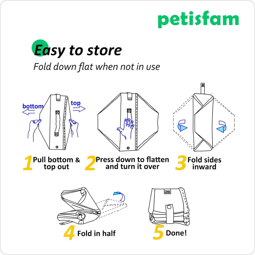 Portable Cat Travel Litter Box with Zipped Lid to Keep Everything Contained. No Odor, Leakage and Messes. Easy to Carry, Clean and Use in Car, Hotel, Aiarplane. (Large, Grey)